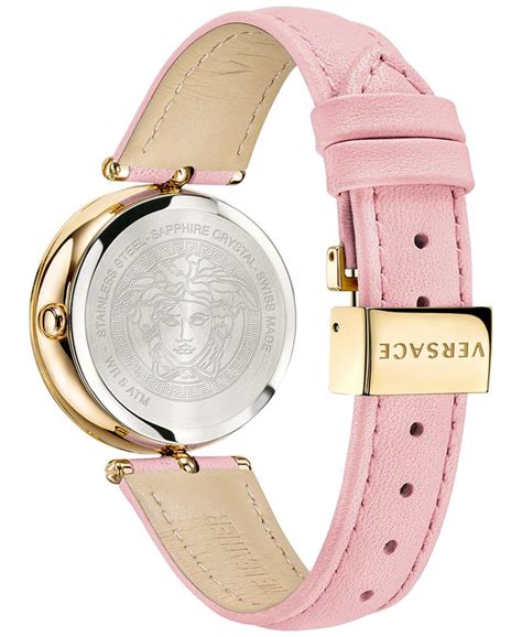 versace palazzo empire watch pink|Women's Swiss Palazzo Empire Pink Leather Strap Watch 39mm.